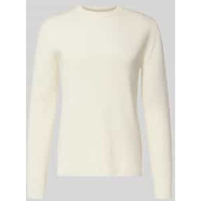 slim fit gebreide trui van katoenmix