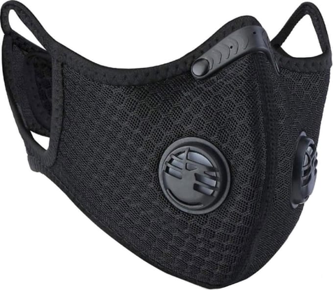 Mirage Neus-/mondmasker Met Filter Polyester Zwart