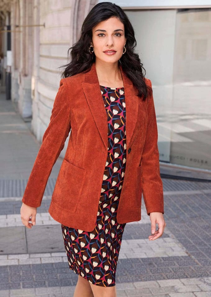 ALBA MODA Corduroy Blazer Corduroy blazer