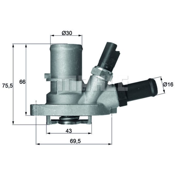 Thermostaat, koelvloeistof MAHLE TI 149 88