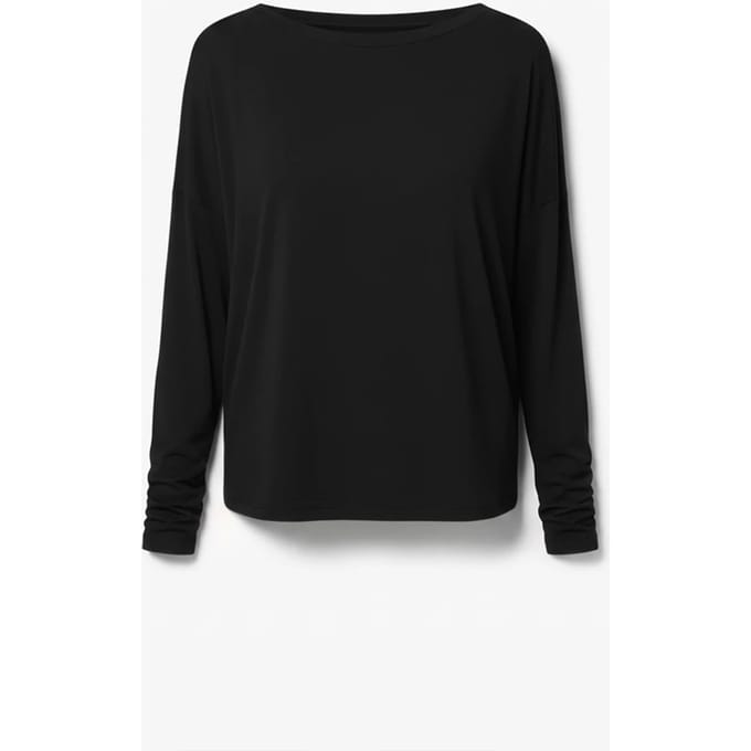 Viscose Oversize Longsleeve ZWART