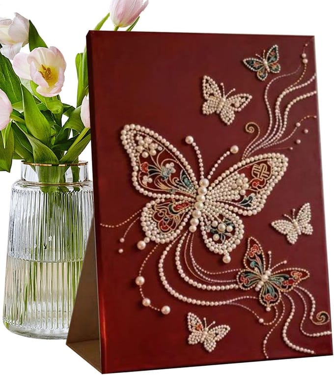 Kralen Kunstset - Edelsteen Knutselen - Creatieve Wanddecoratie - Hoogglans Afwerking - 40 x 30 cm