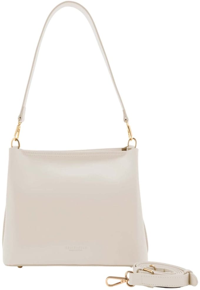 SEIDENFELT MANUFAKTUR schoudertas Arvaja Midi Hobo Bag Beige crème