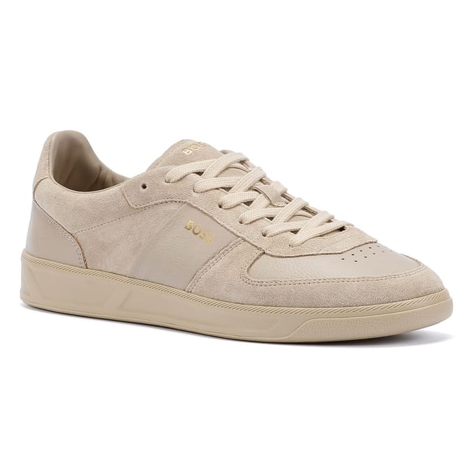 Boss Brandon Suède/Leder Heren Beige Sportschoenen
