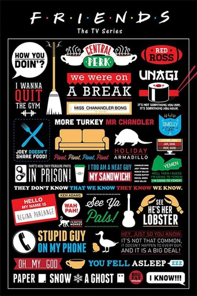 Friends Infographic - Maxi Poster