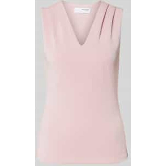 Tanktop met plooien, model 'TENNY'