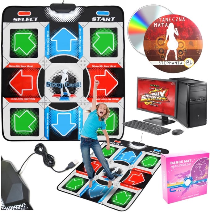 Muzikale Dansmat voor Kinderen - Stepmania PC/Laptop met CD
