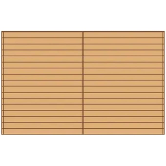Solid Voorwand ‘s7737’ Hout 390x245cm