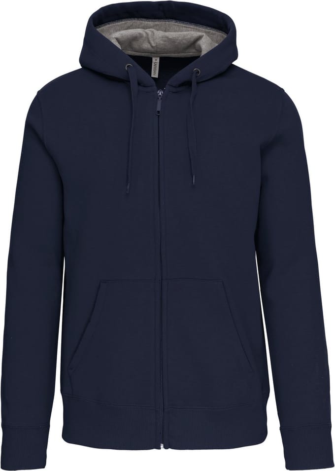 Kariban Hooded sweater met rits K444 - Navy - L
