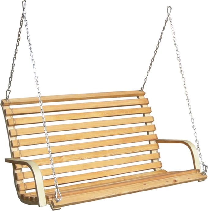 Hollywood-Schommel van Geolied Hardhout 146x100x70 cm - max. 260 kg - inclusief Montagekettingen