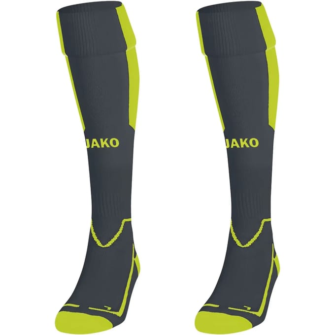 Jako Lazio Voetbalkousen - Lime / Antraciet | Maat: 35-38
