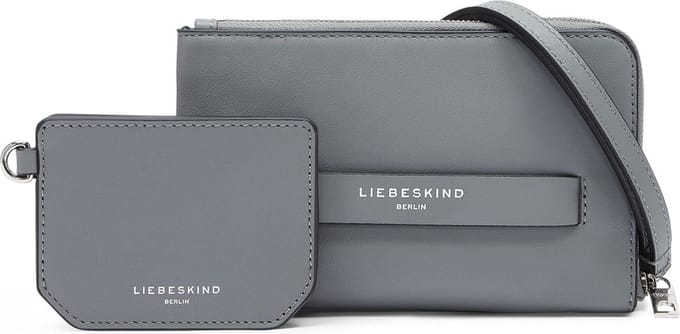 LIEBESKIND BERLIN Schoudertas Telefoontasje Lora Calf Optic Multi Pouch Grigio Grijs