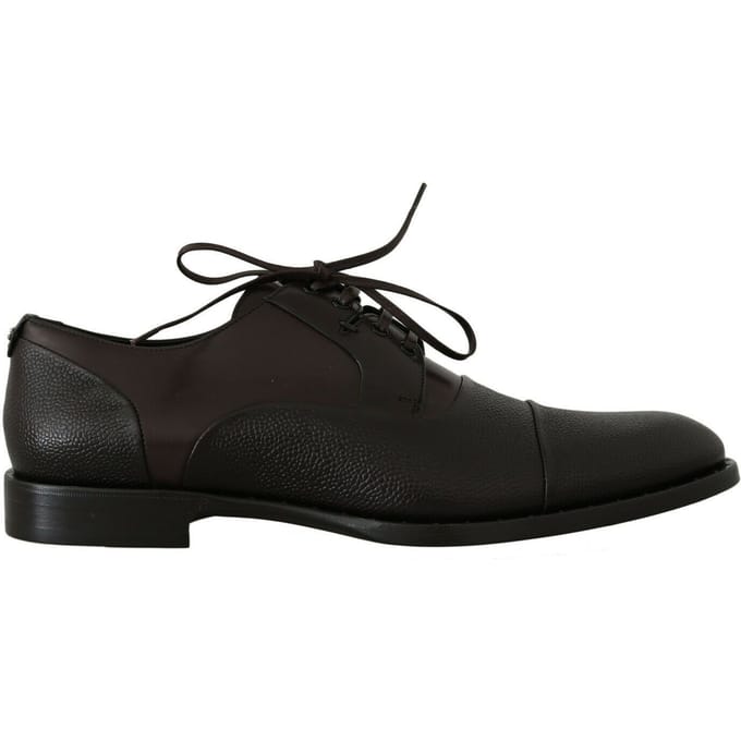 Dolce & Gabbana Bruine Leren Veterschoenen Heren