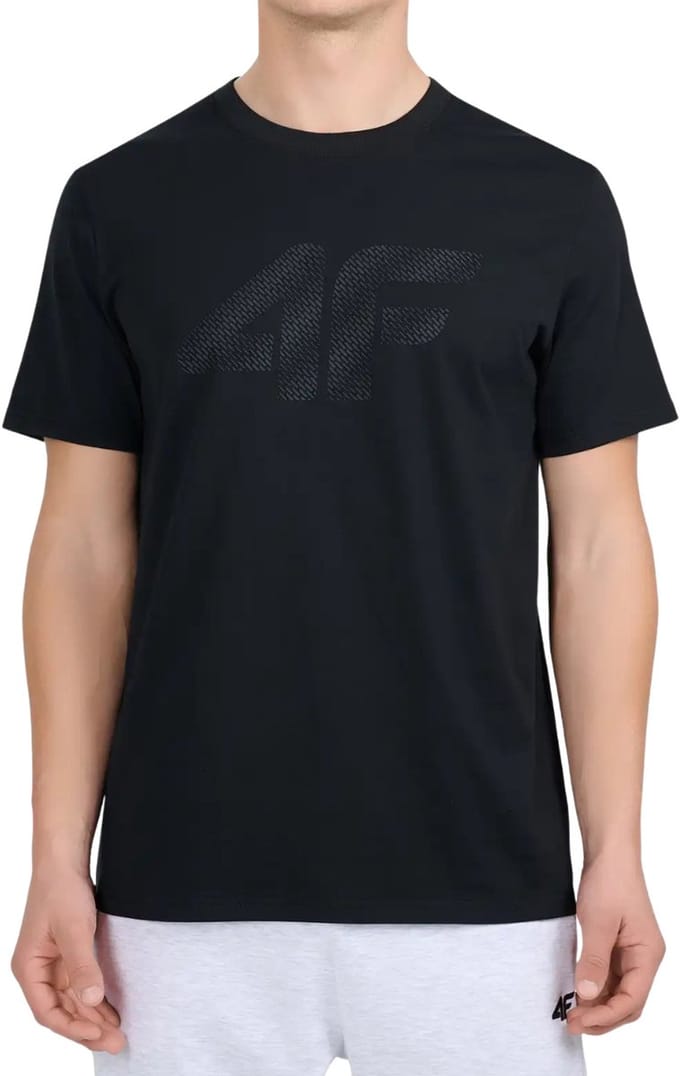 4F T-shirt Heren Zwart - Maat S