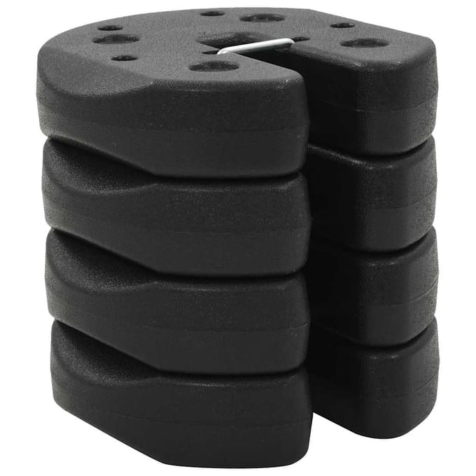 vidaXL - Prieelgewichten - 4 - st - 220x50 - mm - beton - zwart