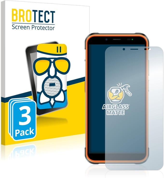 BROTECT - Screenprotector voor Ulefone Power Armor 16 Pro - Folie Beschermfolie Beschermglas matte 3 Stuks