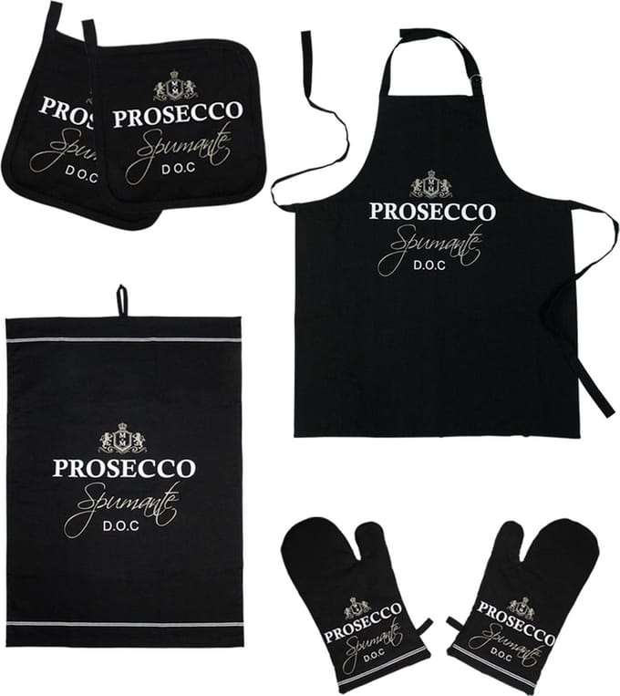 theedoek wijn prosecco 50x70cm