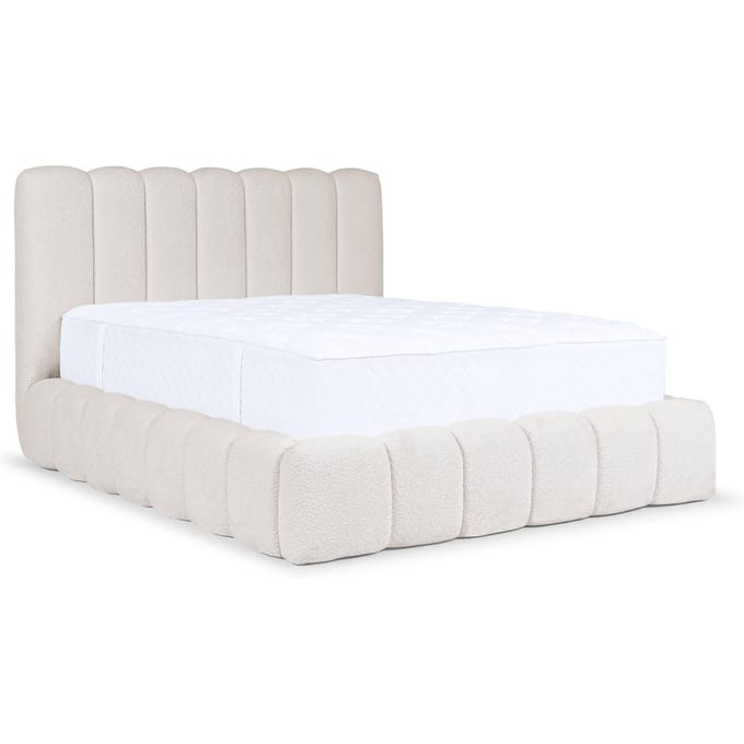 Bedframe Cisco bouclé met opbergruimte 180 x 200 cm | NADUVI Collection