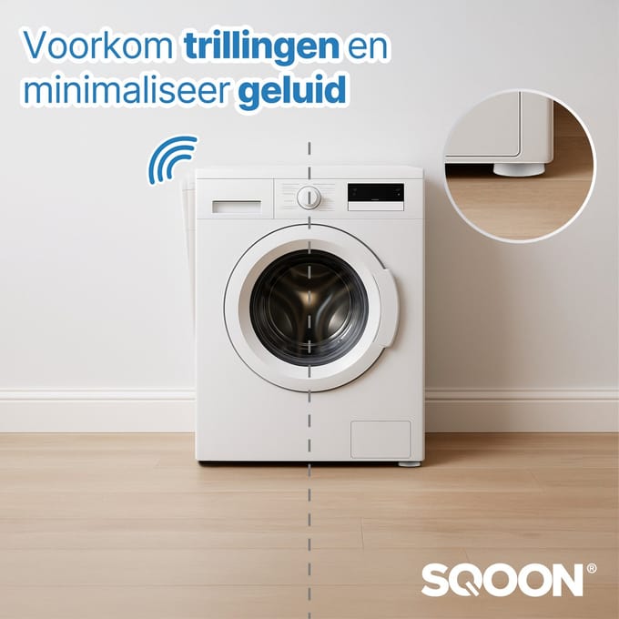 Wasmachine Trillingsdempers 4 stuks wit
