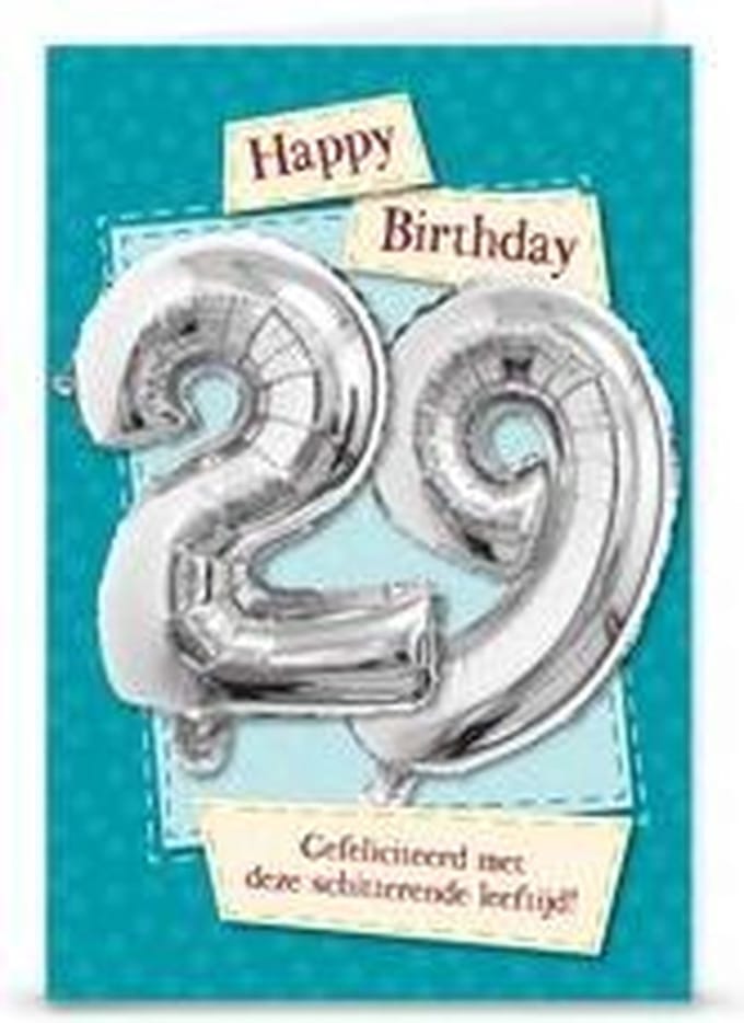 Miko - Kaart - Leeftijdballon - 29 Jaar