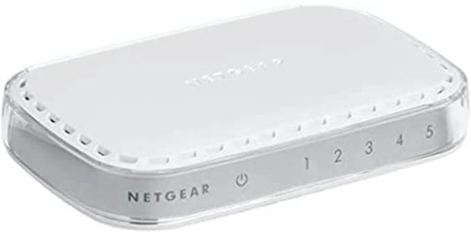 5-poorts Gigabit Ethernet Switch voor kleine kantoren en thuisnetwerken