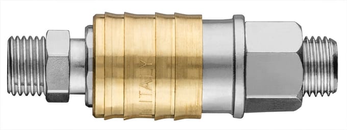 NEO Snelkoppeling - Compressor - Roestvrijstaal - 1/4" - Max 16 bar