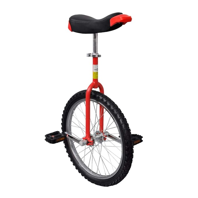 vidaXL - Eenwieler - verstelbaar - 20 - inch - rood