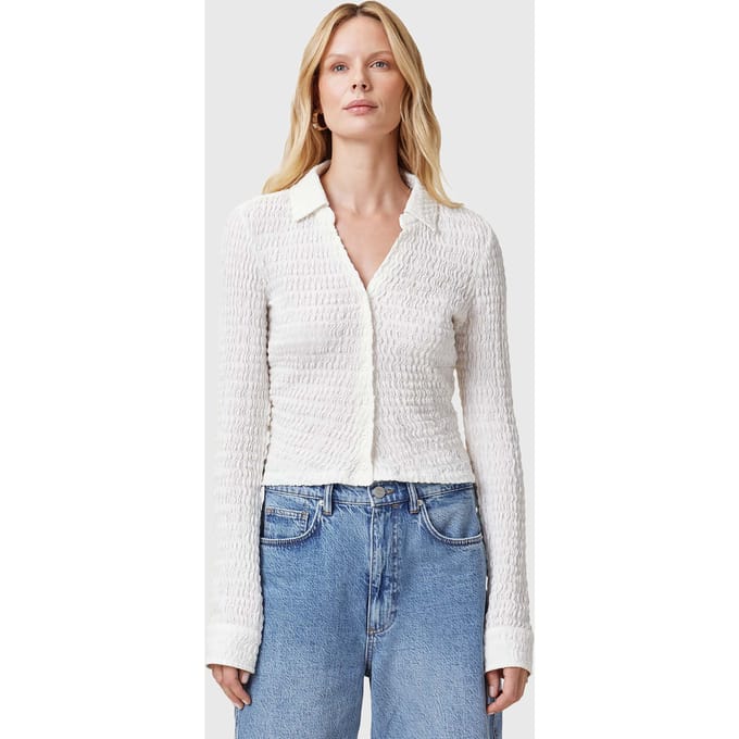 AllSaints Connie Shirt Chalk White Taglia: 12 | Magliette intime Outlet | Donna | Bianco