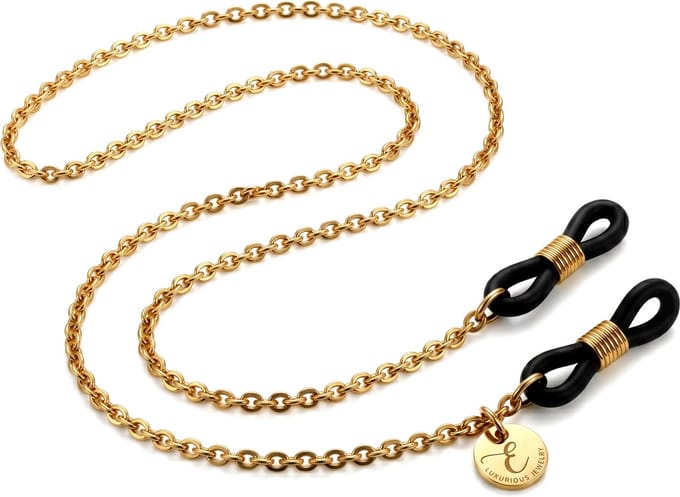 Evolve Luxe Brillenkoord Goud - Unisex Zonnebril Koord - Dames & Heren