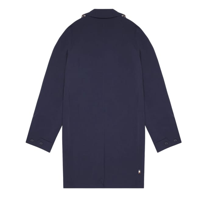 Aquascutum Active Stretch Caban Trenchcoat Marineblauwe Jas
