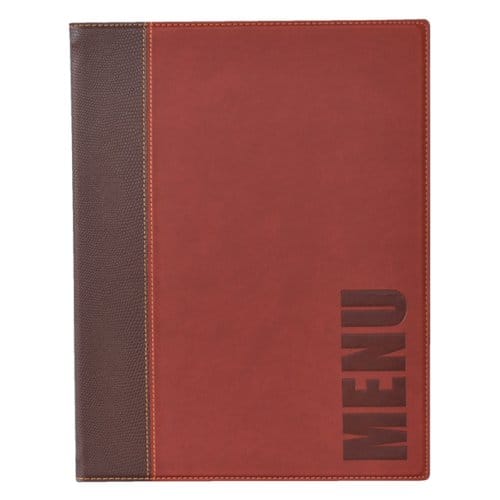 Securit® Menukaart | Menukaart map A5 Trendy - wijnrood