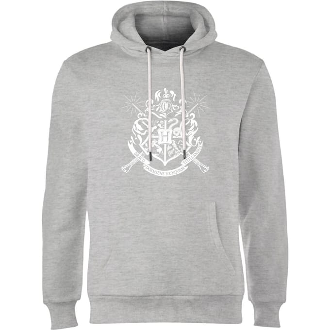 Harry Potter Hogwarts House Crest Hoodie - Grey - XXL