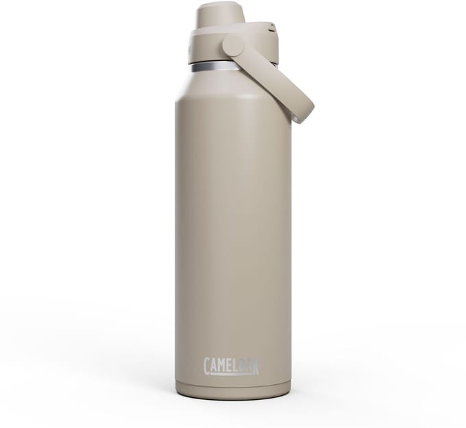 CamelBak Thrive Chug Drinkfles - 1,2 L - RVS - Met Draaidop - Isolatie Waterfles - Beige (Stone)