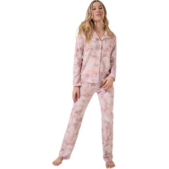 Pyjama-sets Lisca Olena Pyjama broek shirt lange mouwen