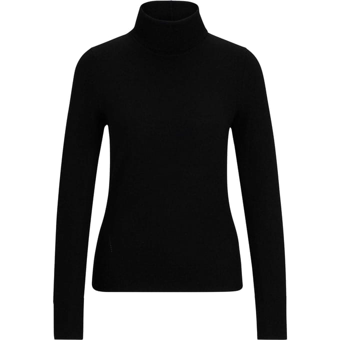 Boss Dames/Dames Fasecta Gebreide Regelmatige Coltrui (Zwart)