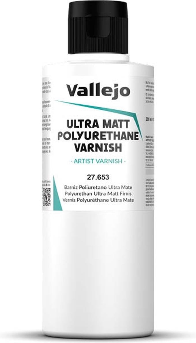 Vallejo Hobbyverf - 27653 Ultra Matt Polyurethane Varnish - Verf flesje - 200 ml