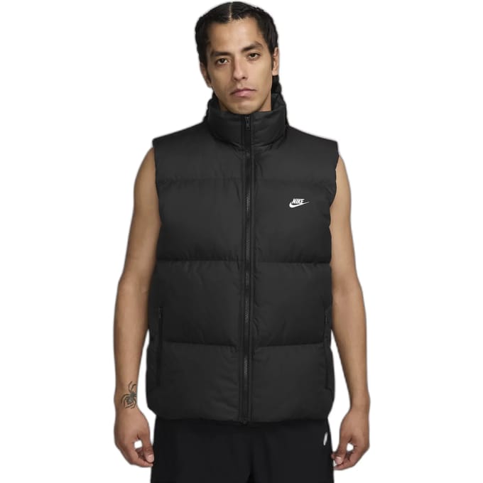 Nike Club Puffer Vest Jassen Heren - Zwart - Maat XL - Poly Woven