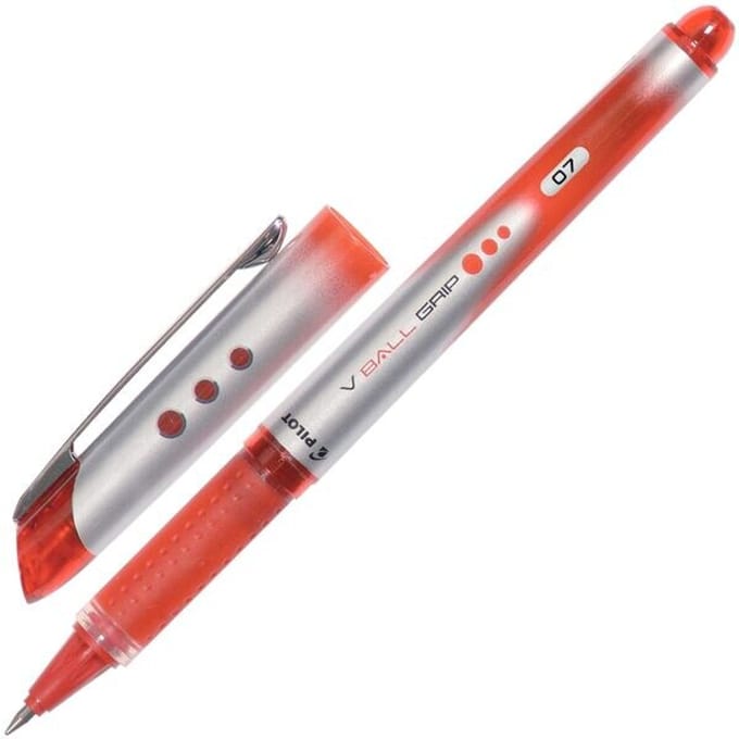 Pilot - Rollerpen V-Ball Grip -07 - Rood - 1 stuks