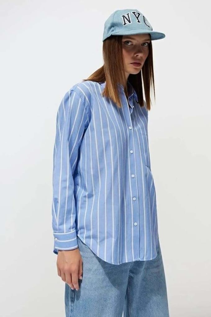 Gestreepte Relaxed Fit Shirt
