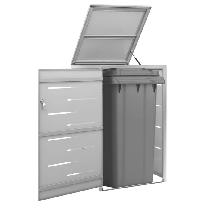 vidaXL - Containerberging - enkel - 69x77,5x115 - cm - roestvrij - staal