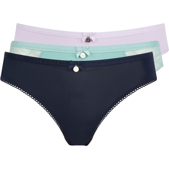 Ted Baker Addison 3pk Solid Brief Navy/lilac/aquifier Taglia: XL | Biancheria intima Outlet | Donna | Blu