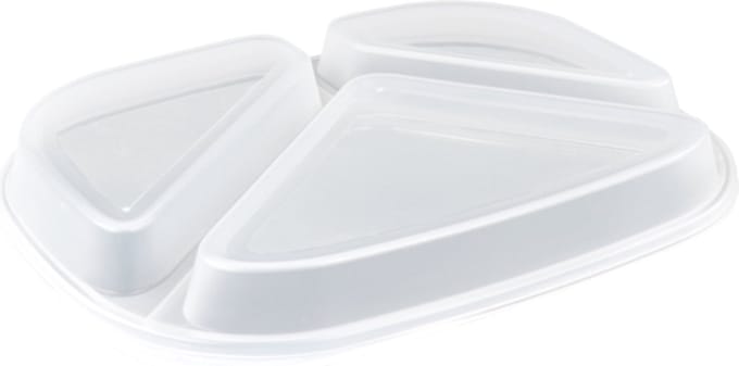 Circ Deksel - PP - rechthoekig - reusable - 239.5x184.5x26.3mm - transparant - 48 stuks