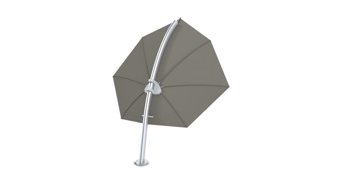 Umbrosa Icarus ALU parasol - taupe - zonder paraplustandaard
