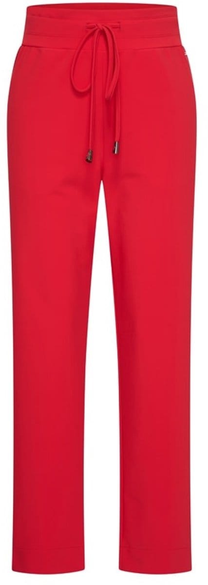 MI PIACE - Bonded Travel Broek Straight Uni 202631 Red - Maat : S