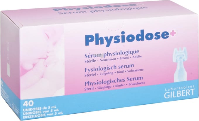 Gilbert Serum Physiologique stérile 40 Unidoses de 5ml
