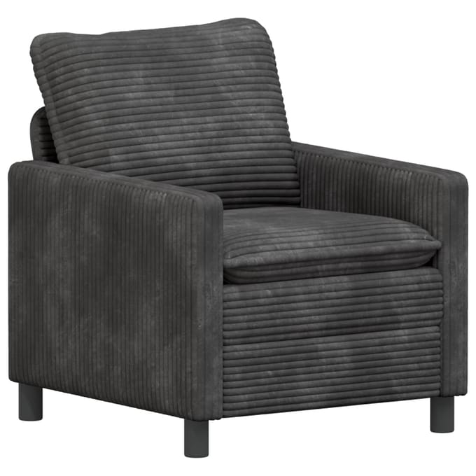 vidaXL - Bank - Donkergrijs - 76 - x - 81 - x - 87,5 - cm - Polyester