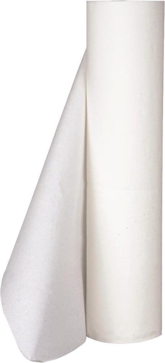 Onderzoeksbankpapier 2-laags geperforeerd 50cm x 150m wit Abena