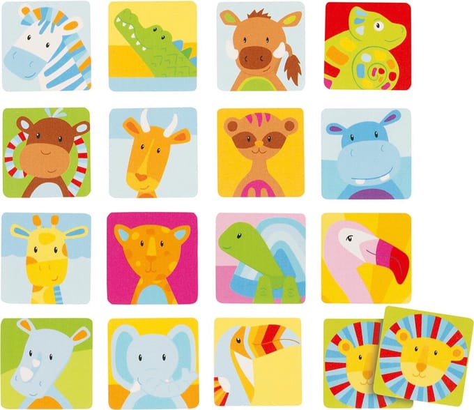 GOKI Memory - Safari - Hout - Educatief - 3 Jaar