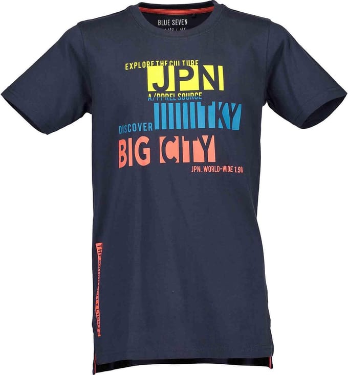 Blue Seven - T-shirt jongens - Navy - Maat 164