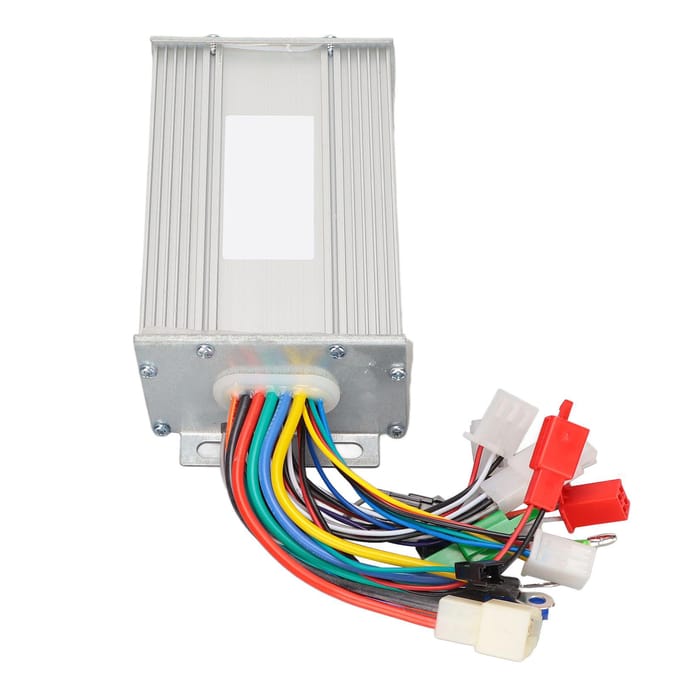 Contrôleur de moteur CC sans balais 12 tubes pour vélo électrique 48 V/60 V 500 W, double mode white
